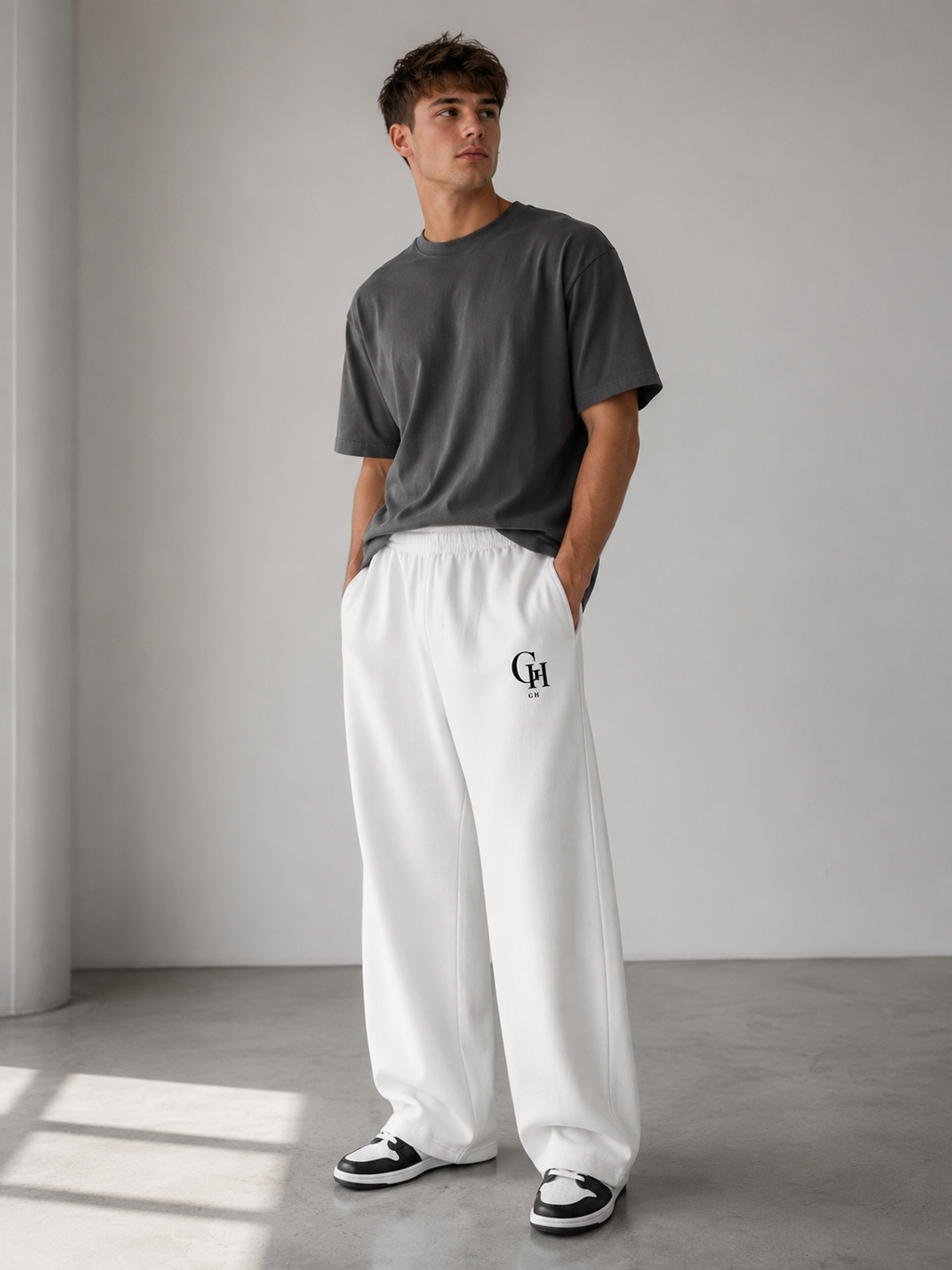 G&H Cotton Wide-Leg Pants
